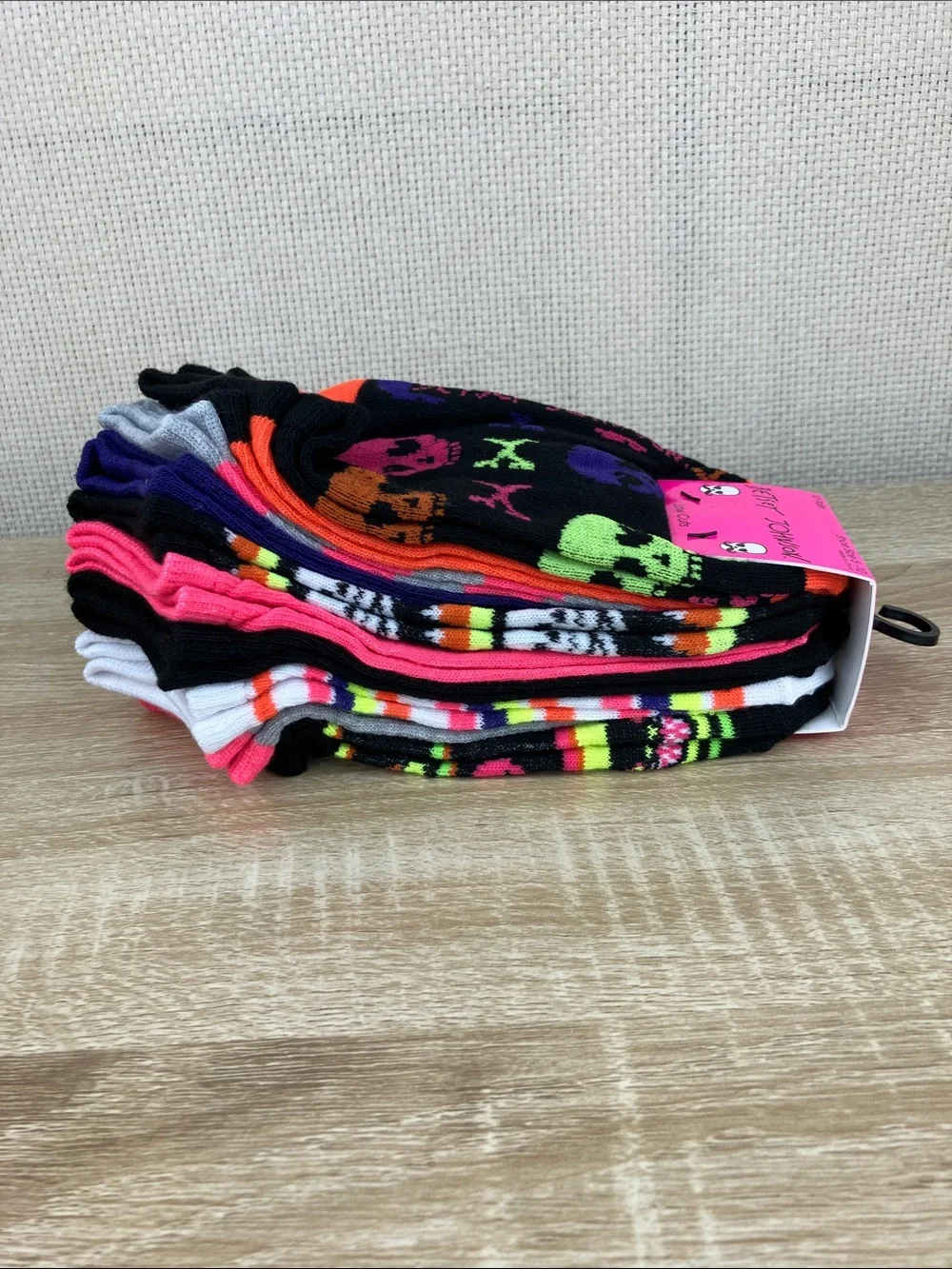 10 PAIRS Halloween Betsey Johnson Socks Low Cuts Skulls Rainbow Goth NWT